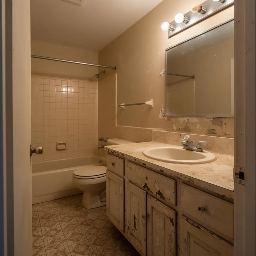 Bathroom before renovation