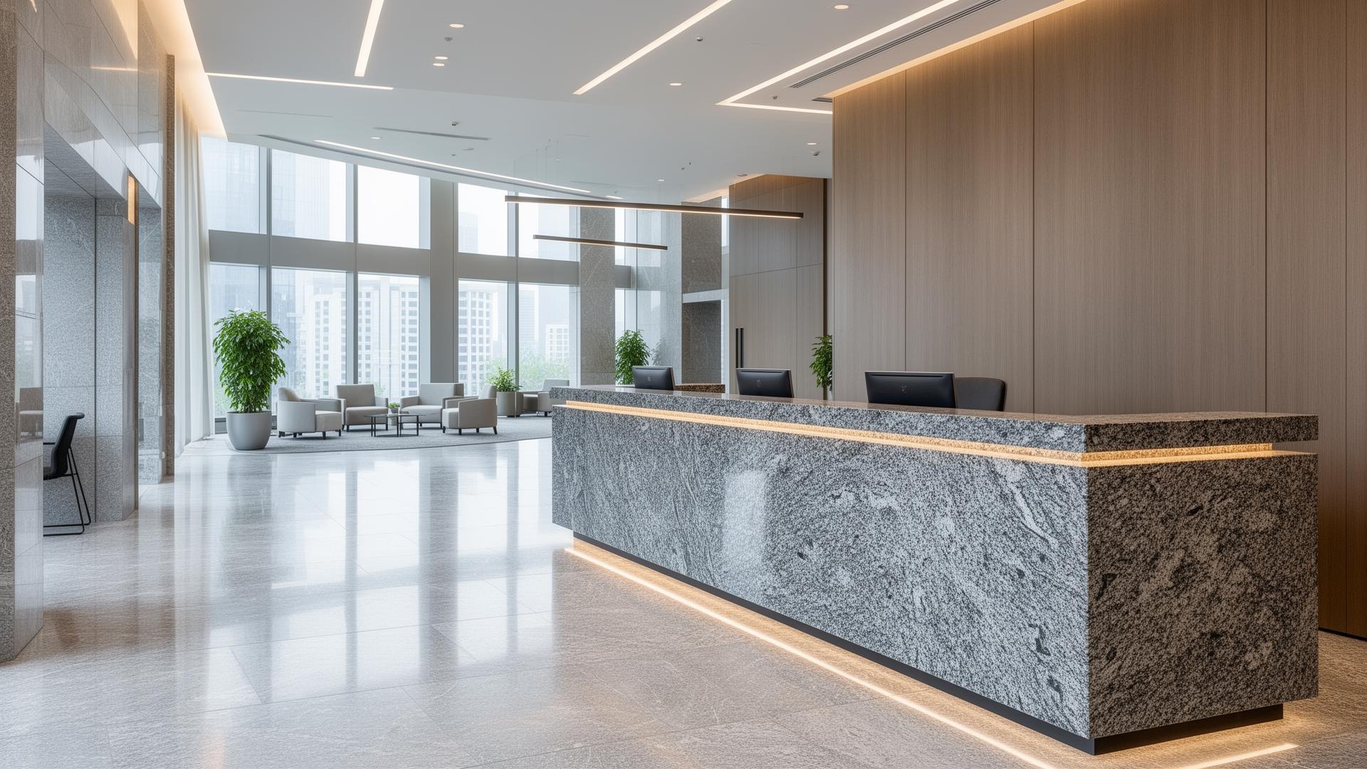 Commercial renovation stone surfaces
